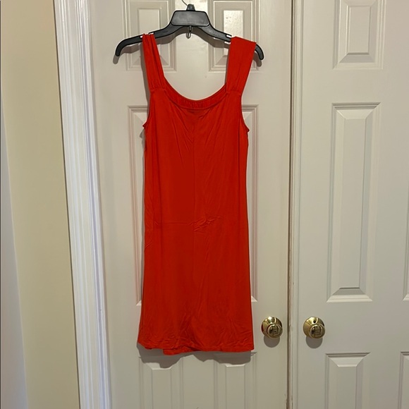 Apt 9 Chic Orange Sleeveless Slip Dress, Size M, Flowing, Never Worn - Picture 4 of 4